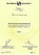 MUIC MMU Certificate